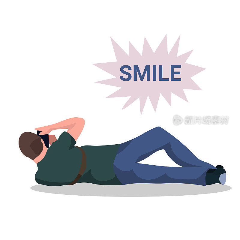 man photographer taking photo with camera on lying pose male character shooting professional occupation concept cartoon character rear view full length flat white background